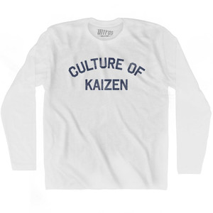Culture Of Kaizen Adult Cotton Long Sleeve T-Shirt by Ultras Culture Of Kaizen Adult Cotton Long Sleeve T-Shirt by Ultras