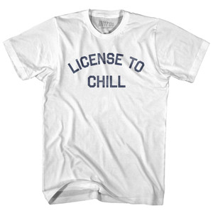License To Chill Adult Cotton T-Shirt by Ultras