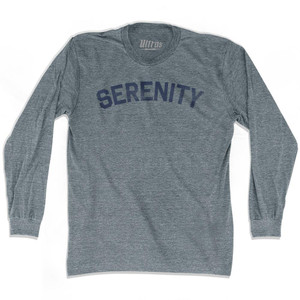 Serenity Adult Tri-Blend Long Sleeve T-Shirt by Ultras