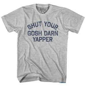 Shut Your Gosh Darn Yapper Womens Cotton Junior Cut T-Shirt by Ultras Shut Your Gosh Darn Yapper Womens Cotton Junior Cut T-Shirt by Ultras