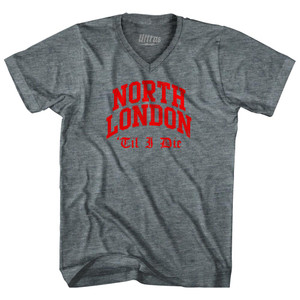 ARS Red North London Soccer Tri-Blend V-Neck Womens Junior Cut T-Shirt by Ultras ARS Red North London Soccer Tri-Blend V-Neck Womens Junior Cut T-Shirt by Ultras