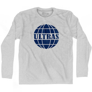 Globe Ultras Soccer Adult Cotton Long Sleeve T-Shirt by Ultras Globe Ultras Soccer Adult Cotton Long Sleeve T-Shirt by Ultras