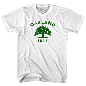 Oakland Tree Flag Womens Cotton Junior Cut T-Shirt by Ultras
