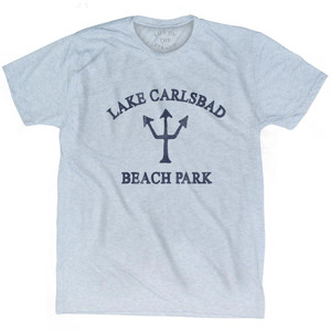 New Mexico Lake Carlsbad Beach Park Trident Adult Tri-Blend T-Shirt by Ultras New Mexico Lake Carlsbad Beach Park Trident Adult Tri-Blend T-Shirt by Ultras