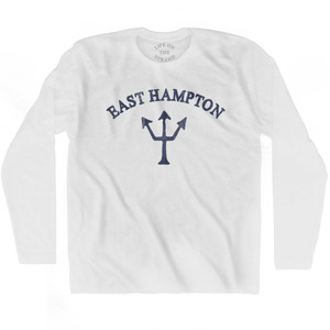 New York East Hampton Trident Adult Cotton Long Sleeve T-Shirt by Ultras