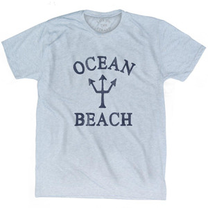 New York Ocean Beach Trident Adult Tri-Blend T-Shirt by Ultras New York Ocean Beach Trident Adult Tri-Blend T-Shirt by Ultras