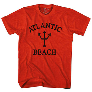 New York Atlantic Beach Trident Adult Tri-Blend T-Shirt by Ultras