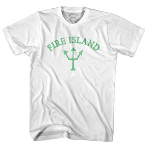 New York Fire Island Emerald Art Trident Adult Cotton T-Shirt by Ultras New York Fire Island Emerald Art Trident Adult Cotton T-Shirt by Ultras
