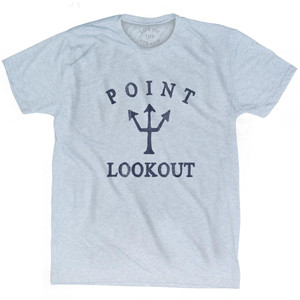 New York Point Lookout Trident Adult Tri-Blend T-Shirt by Ultras