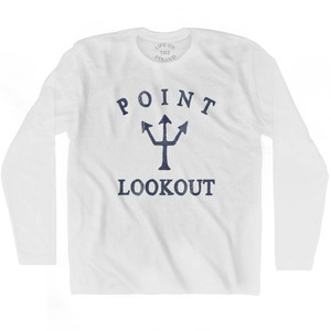 New York Point Lookout Trident Adult Cotton Long Sleeve T-Shirt by Ultras