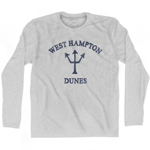 New York West Hampton Dunes Trident Adult Cotton Long Sleeve T-Shirt by Ultras New York West Hampton Dunes Trident Adult Cotton Long Sleeve T-Shirt by Ultras
