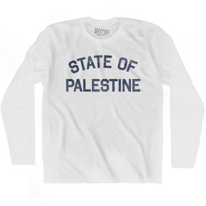 State Of Palestine Adult Cotton Long Sleeve T-Shirt by Ultras
