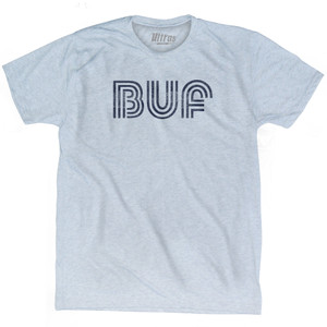Buffalo Airport BUF Adult Tri-Blend T-shirt - Athletic White