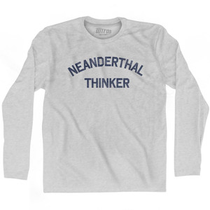 Neanderthal Thinker Adult Cotton Long Sleeve T-Shirt by Ultras Neanderthal Thinker Adult Cotton Long Sleeve T-Shirt by Ultras