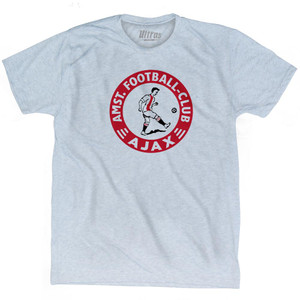Ajax Soccer Crest 1900-1911 Adult Tri-Blend T-shirt by Ultras