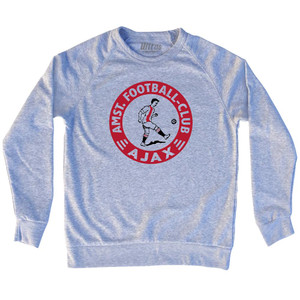 Ajax Soccer Crest 1900-1911 Adult Tri-Blend Sweatshirt by Ultras Ajax Soccer Crest 1900-1911 Adult Tri-Blend Sweatshirt by Ultras