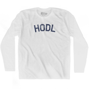 HODL Adult Cotton Long Sleeve T-shirt by Ultras HODL Adult Cotton Long Sleeve T-shirt by Ultras