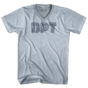 Beaumont Airport BPT Adult Tri-Blend V-neck T-shirt - Athletic White Beaumont Airport BPT Adult Tri-Blend V-neck T-shirt - Athletic White