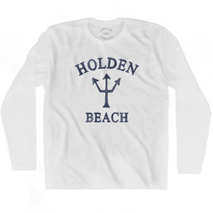 North Carolina Holden Beach Trident Adult Cotton Long Sleeve T-Shirt by Ultras North Carolina Holden Beach Trident Adult Cotton Long Sleeve T-Shirt by Ultras