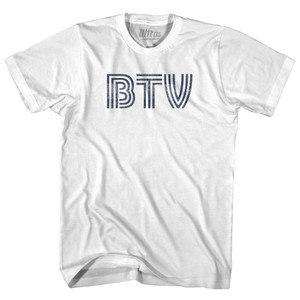 Burlington Airport BTV Adult Cotton T-shirt - White