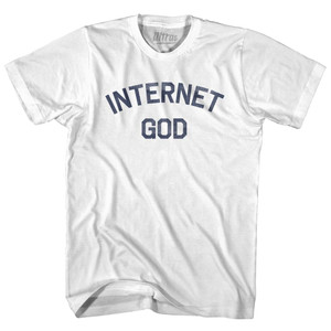Internet God Womens Cotton Junior Cut T-Shirt by Ultras Internet God Womens Cotton Junior Cut T-Shirt by Ultras