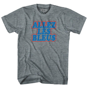 France ALLEZ Les Bleus Soccer Adult Tri-Blend T-shirt by Ultras France ALLEZ Les Bleus Soccer Adult Tri-Blend T-shirt by Ultras
