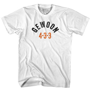 Holland Netherlands Gewoon 4-3-3 SoccerWomens Cotton Junior Cut T-Shirt by Ultras Holland Netherlands Gewoon 4-3-3 SoccerWomens Cotton Junior Cut T-Shirt by Ultras