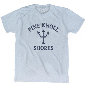 Pine Knoll Shores Trident Adult Tri-Blend T-shirt by Ultras