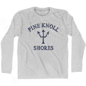 Pine Knoll Shores Trident Adult Cotton Long Sleeve T-shirt by Ultras Pine Knoll Shores Trident Adult Cotton Long Sleeve T-shirt by Ultras