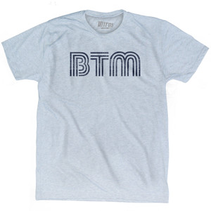Butte Airport BTM Adult Tri-Blend T-shirt - Athletic White