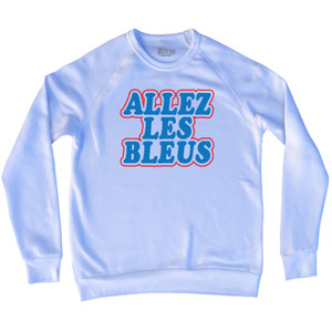 France ALLEZ Les Bleus Soccer Adult Tri-Blend Sweatshirt by Ultras