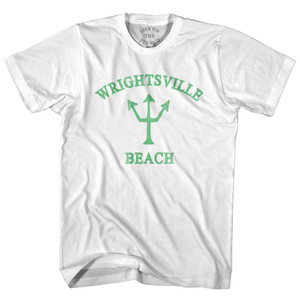Wrightsville Beach Emerald Art Trident Adult Cotton T-shirt by Ultras Wrightsville Beach Emerald Art Trident Adult Cotton T-shirt by Ultras