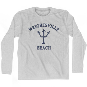 Wrightsville Beach Trident Adult Cotton Long Sleeve T-shirt by Ultras Wrightsville Beach Trident Adult Cotton Long Sleeve T-shirt by Ultras