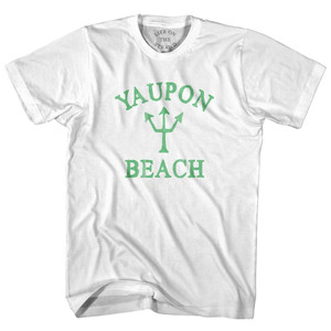Yaupon Beach Emerald Art Trident Adult Cotton T-shirt by Ultras Yaupon Beach Emerald Art Trident Adult Cotton T-shirt by Ultras