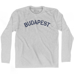 BUDAPEST Adult Cotton Long Sleeve T-shirt by Ultras