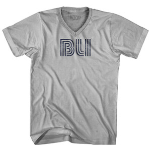 Bellingham Airport BLI Adult Tri-Blend V-neck T-shirt - Cool Grey