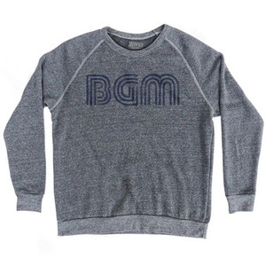 Binghamton Airport BGM Adult Tri-Blend Sweatshirt - Athletic Grey