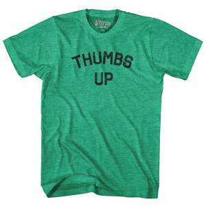Thumbs Up Text  Adult Tri-Blend T-shirt by Ultras