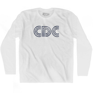 Cedar City CDC Airport Adult Cotton Long Sleeve T-shirt - White