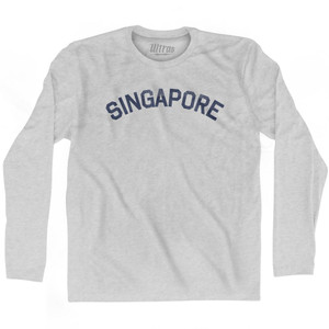 SINGAPORE Adult Cotton Long Sleeve T-shirt by Ultras