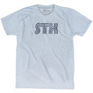 Christiansted St Croix STX Airport Adult Tri-Blend T-shirt - Athletic White Christiansted St Croix STX Airport Adult Tri-Blend T-shirt - Athletic White