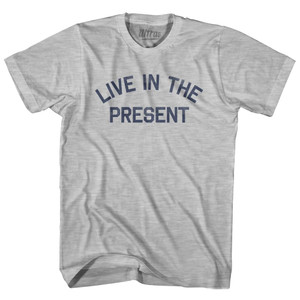Live In The Present Adult Cotton T-shirt by Ultras