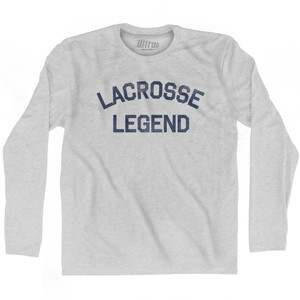 Lacrosse Legend Adult Cotton Long Sleeve T-shirt by Ultras