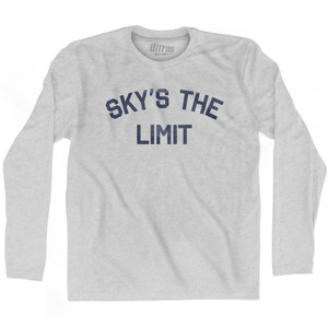 Skys The Limit Adult Cotton Long Sleeve T-shirt by Ultras
