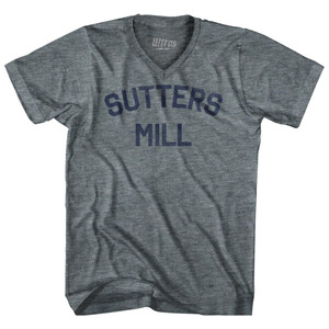 Sutters Mill Tri-Blend V-neck Women Junior Cut T-shirt by Ultras