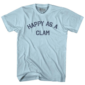 Happy As A Clam Adult Cotton T-shirt by Ultras