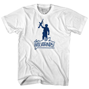 Red Dawn Wolverines Graffiti Youth Cotton T-shirt by Ultras