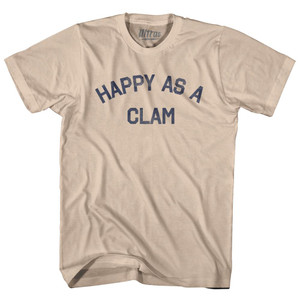 Happy As A Clam Adult Cotton T-shirt by Ultras