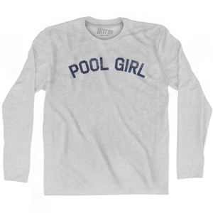 Pool Girl Adult Cotton Long Sleeve T-shirt by Ultras