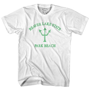 North Dakota Beaver Lake State Park Beach Emerald Art Trident Youth Cotton T-Shirt by Ultras North Dakota Beaver Lake State Park Beach Emerald Art Trident Youth Cotton T-Shirt by Ultras